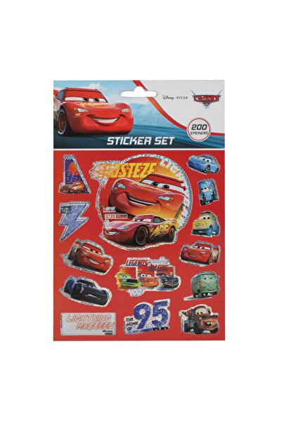 4F Set de autocolante Disney Cars - 200 de autocolante cu sclipici
