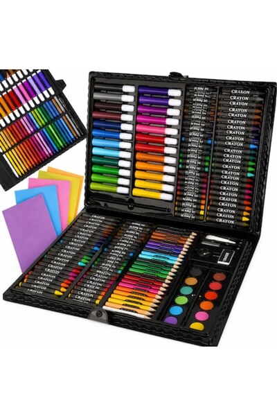 OEM Set de desen și pictură artistică, 168 de piese, Cutie pentru copii