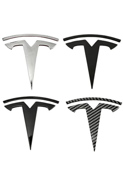 Red Lion parts Tesla Uyumlu Ön Kaput T Logosu Emblem KARBON FİBER