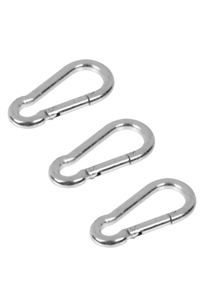 OEM 3 bucăți carabiniere metalice argintii de 6 cm - Nu sunt destinate alpini...