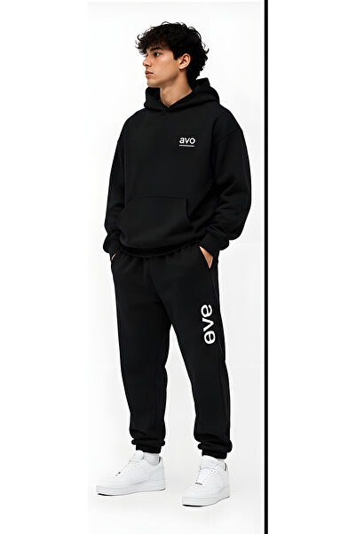 EFFRENATU Unisex Character Avo Hooded Sweatshirt Set - Face and Whole Surface...
