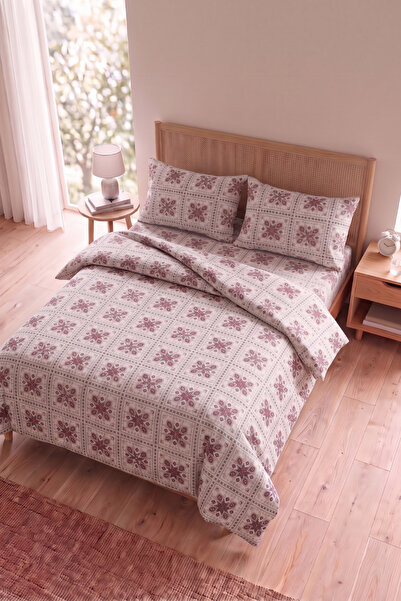 Zühre Home Processing Pattern Double Duvet Cover Set |   200X220 cm Duvet Cov...