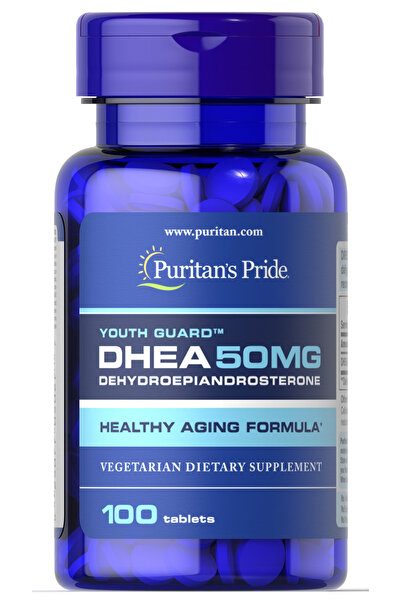 Puritans Pride Youth Guard™ DHEA for Men & Women - 50mg - 100 Vegetarian Tabl...