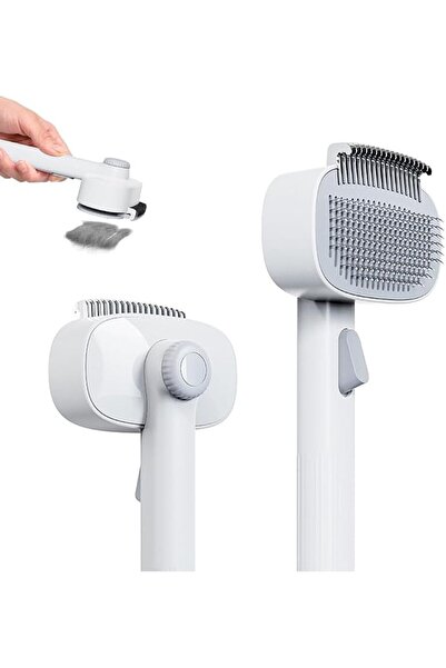 AZONEE 2-in-1 Cat and Dog Grooming Brush - Deshedding Tool with Release Butto...