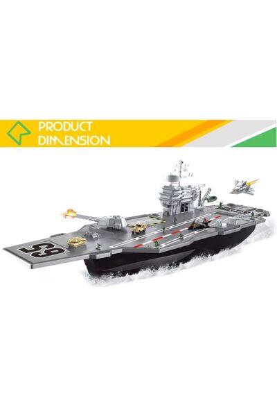 aircraft model Set cuportavion, conține o mașină, un tanc, trei avioane și soldați din plastic, 72x21.