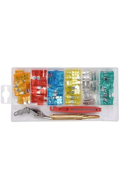 yato Set 92 sigurante fuzibile auto YT-83142, cutie transport, tester, extractor