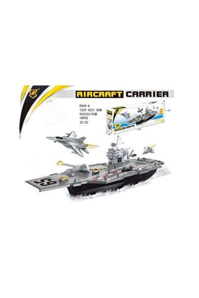 aircraft model Set cuportavion, conține o mașină, un tanc, trei avioane și soldați din plastic, 72x21.