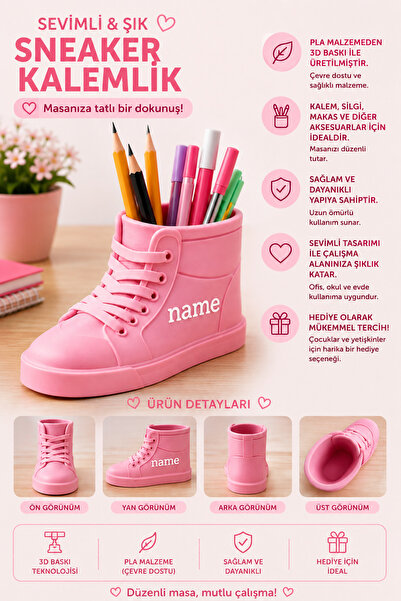 Genel Markalar Kişiye Özel Sneaker Kalemlik