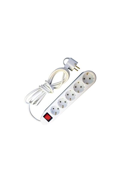 IPEE Prelungitor ceramic cu intrerupator, 5 locasuri, lungime 5m, PC5L5MI, 3x...