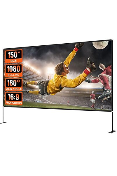 OEM Ecran de proiectie 150 inch, 4K Ultra HD, portabil, 16:9, Material anti-l...