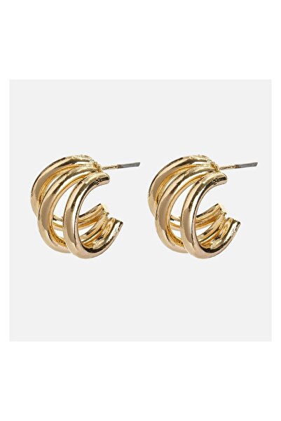 JEWELS Cercei damă, model cercuri, triple, auriu – strălucire discretă pentru...