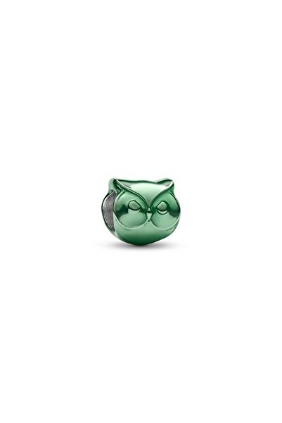 Pandora Yeşil Baykuş Mini Charm