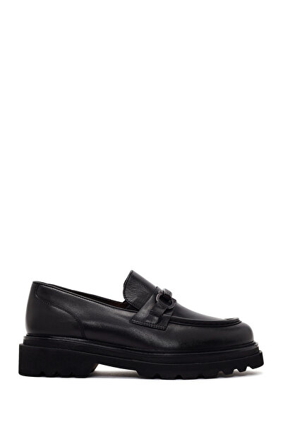 Derimod Men's Black Leather Casual Loafer Wm750034Dv