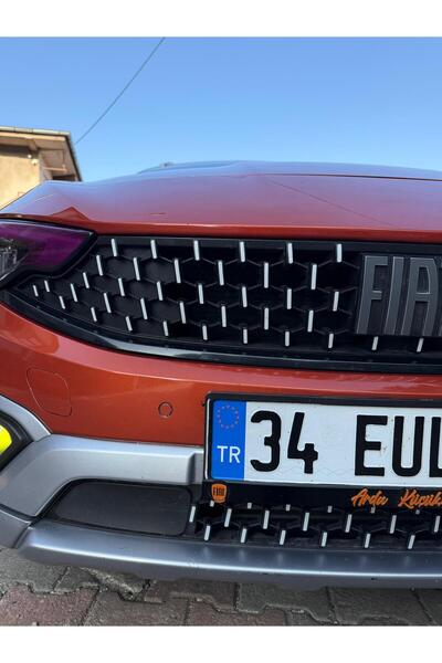 ARKT STİCKER Egea Cross Ön Panjur Sticker Set Açık Grii