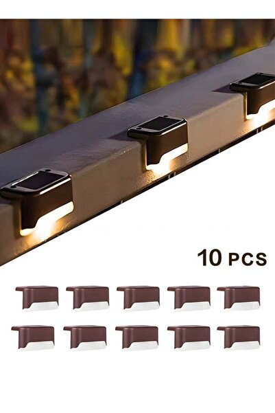 Generic Solar Deck Lights Outdoor, 10 Pack Waterproof LED Solar Lights for St...