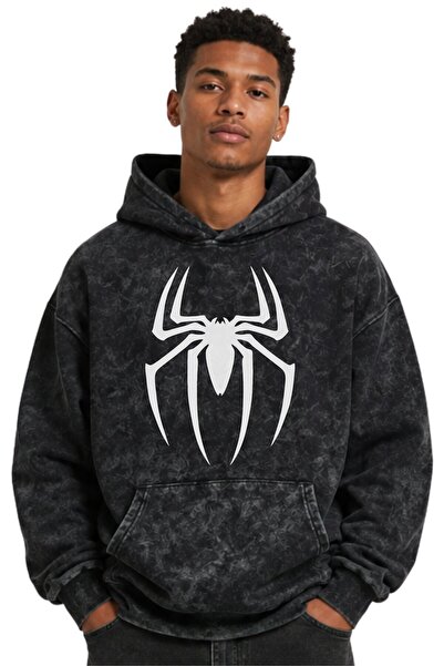 SEVBANO Spider Movie Hero Printed Unisex Oversize Washable Premium Hoodie Swe...