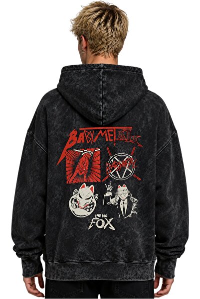SEVBANO Babymetal Rock Metal Music Band Printed Unisex Oversize Premium Washa...