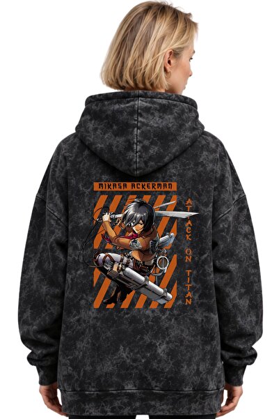 SEVBANO Mikasa Ackerman Attack on Titan Anime Printed Unisex Oversize Premium...