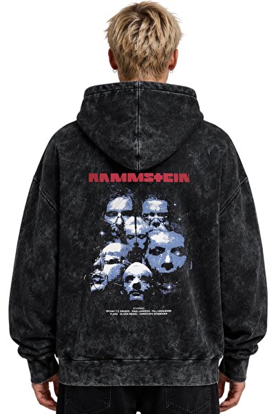 SEVBANO Rammstein Rock Metal Music Band Printed Unisex Oversize Washable Prem...