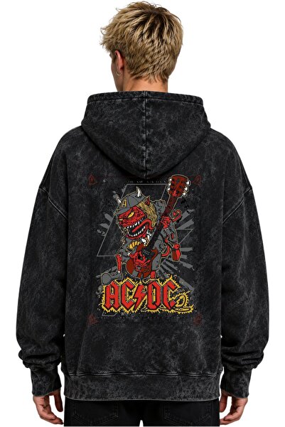 SEVBANO Ac Dc Rock Metal Music Band Printed Unisex Oversize Premium Washable ...
