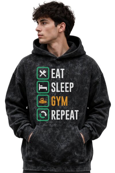 SEVBANO Athlete Fitness Gym Bodybuilding Printed Unisex Oversize Washable Pre...