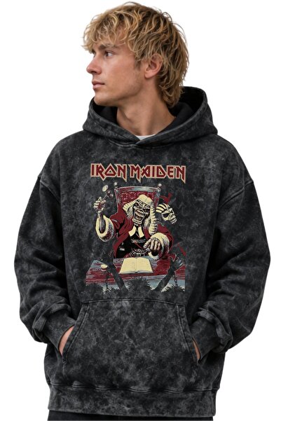 SEVBANO Iron Maiden Rock Metal Music Band Printed Unisex Oversize Premium Was...