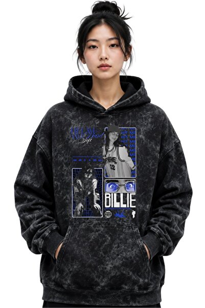 SEVBANO Billie Eilish Singer Printed Unisex Oversize Washable Premium Hoodie ...