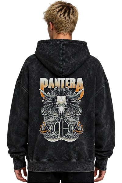 SEVBANO Φούτερ με κουκούλα Pantera Rock Metal Music Group με στάμπα, Unisex, ...