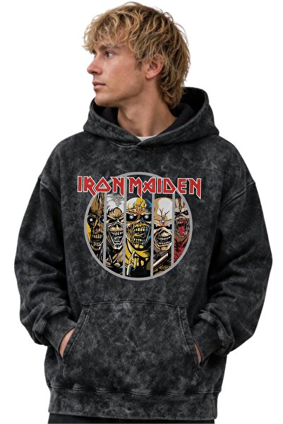 SEVBANO Iron Maiden Ροκ Μέταλ Μουσικό Συγκρότημα με Τυπωμένο Σχέδιο Unisex Ov...