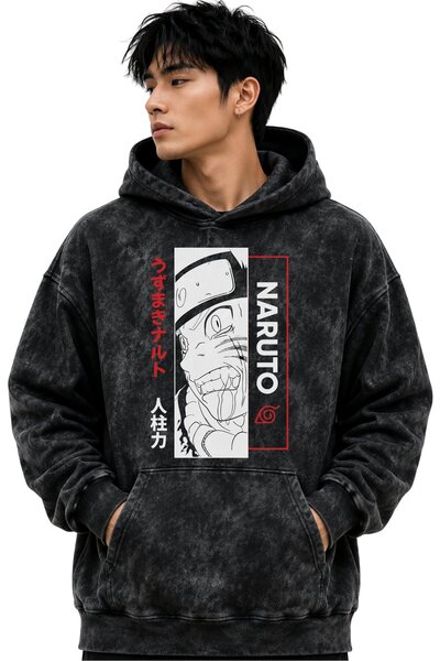 SEVBANO Naruto Uzumaki Anime Printed Unisex Oversize Washable Premium Hoodie ...