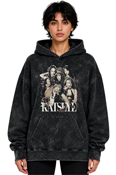 SEVBANO Katseye Kpop Music Group Printed Unisex Oversize Washable Hoodie Swea...
