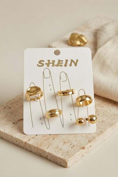 Inure Jewelry Gold Color Brass Bohemian Ring Combination Byk4268