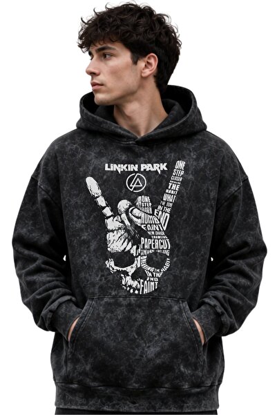 SEVBANO Linkin Park Rock Metal Music Band Printed Unisex Oversize Washable Pr...