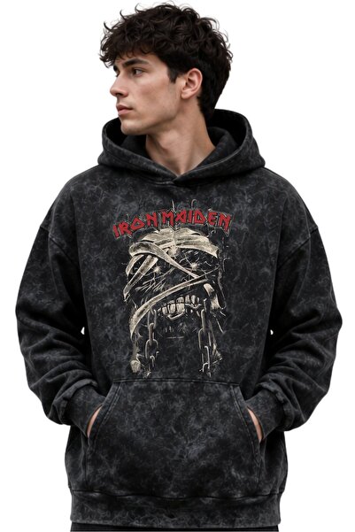 SEVBANO Iron Maiden Rock Metal Music Band Printed Unisex Oversize Premium Was...