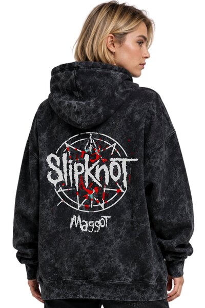 SEVBANO Slipknot Rock Metal Music Band Printed Unisex Oversize Washable Premi...