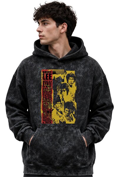 SEVBANO Bruce Lee Fighter Printed Unisex Oversize Premium Washable Hoodie Swe...