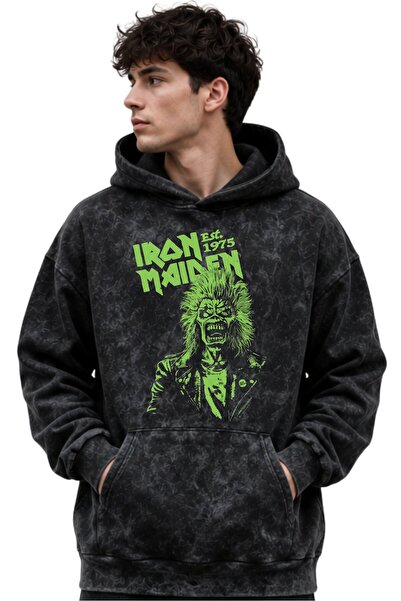 SEVBANO Iron Maiden Rock Metal Music Band Printed Unisex Oversize Premium Was...