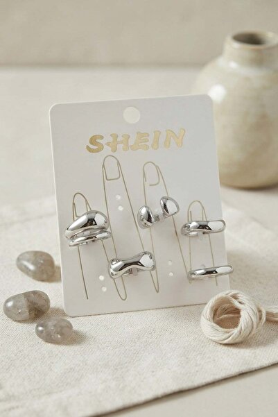 Inure Jewelry Silver Color Brass Bohemian Ring Combination Byk4269