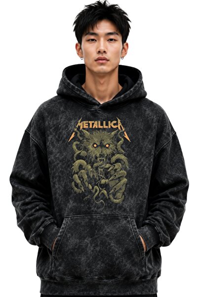 SEVBANO Metallica Rock Metal Music Band Printed Unisex Oversize Premium Washa...