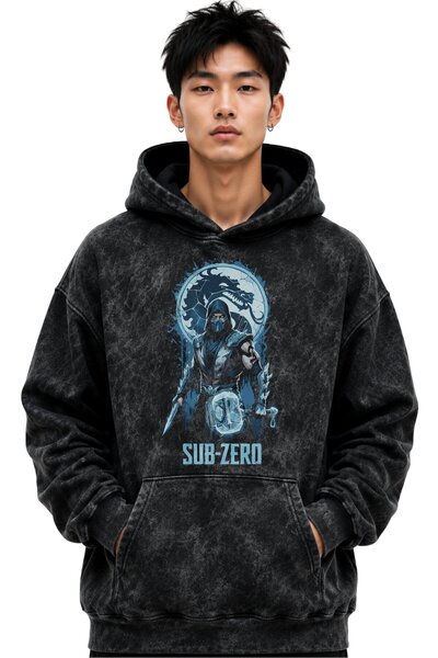 SEVBANO Sub-Zero Mortal Kombat Game Movie Printed Unisex Oversize Premium Was...