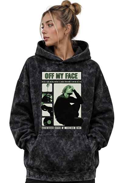 SEVBANO Τζάστιν Μπίμπερ Τραγουδιστής με στάμπα Unisex Oversize Premium Washab...