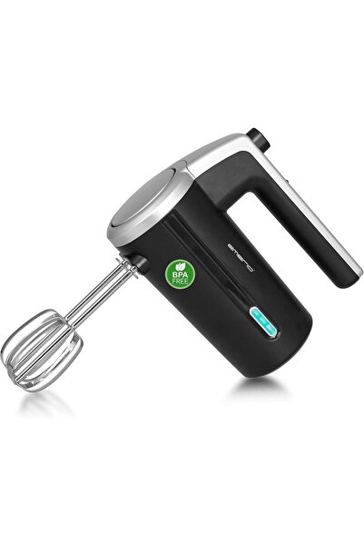 Emerio HM-126681.1 Ηλεκτρικό μίξερ χειρός, 3 ταχύτητες, 80 W, USB (Μαύρο/Ανοξ...