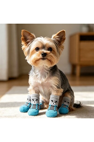 idei Dog socks size XL 10.5×4 cm, set of 4 non-slip pieces, effective protect...