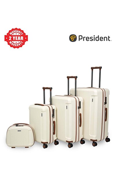 President Premium 4 Piece Luggage Sets with PP Hardshell (14"20"24"28)