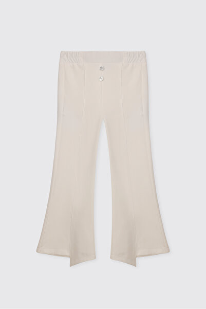 Panço Girl's Ecru Pants
