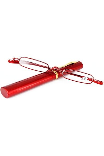 KoKoBin Mini metal reading glasses with spring hinges, unisex reading aid wit...