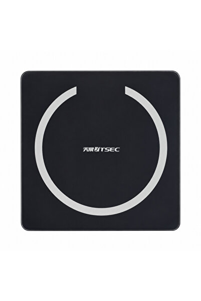 BRANDLESS Cântar corporal digital TSEC, reîncărcabil USB, sticlă securizată, ...