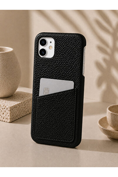 botyco Iphone 11 (6.1 inç) Uyumlu Yanları Açık Çerçevesiz Slım Tasarım Kartlı...