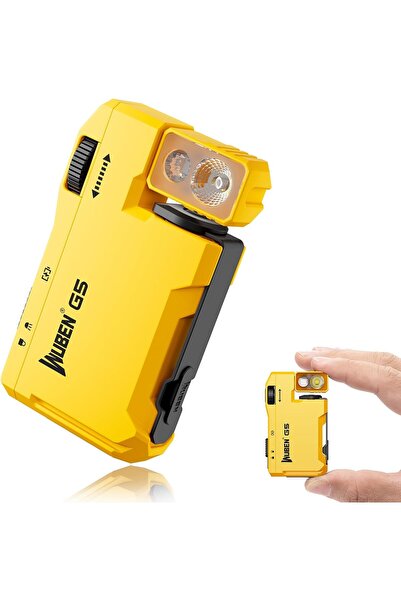 Wuben G5 Rechargeable EDC Flashlight, 400 Lumens Dual Light Sources Mini RGB ...