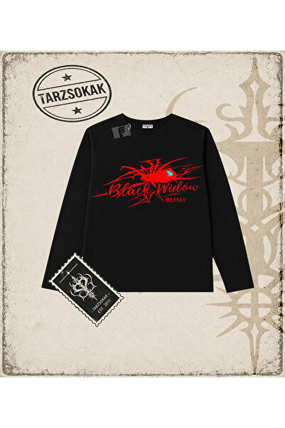 Tarzsokak Gotička i grunge ulična odjeća Black Widow majica sa otvorenim rame...
